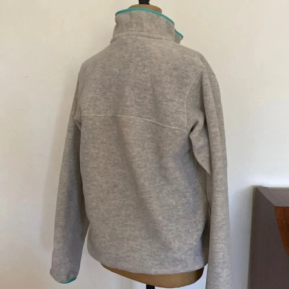 Patagonia sz s Synchilla pullover grey turquoise excellent pre owned condition - Picture 5 of 8